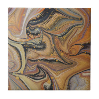 Black and gold floor  Ceramic tiles