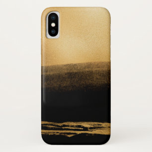 Black and Gold Foil Brush Stroke Case-Mate iPhone Case