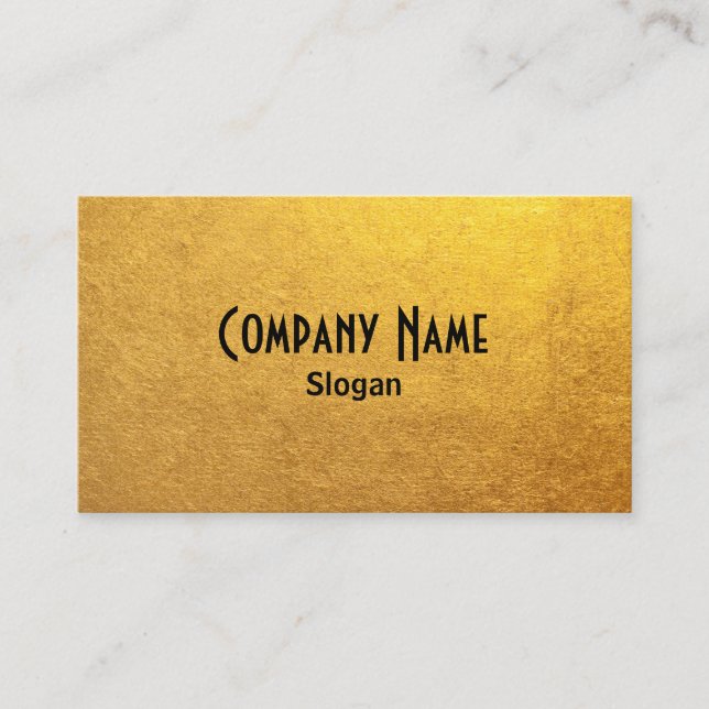 Black and Gold Foil Photo Business Card (Front)
