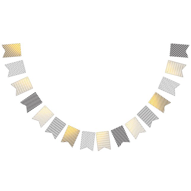 Black and Gold Geometric Banner (All)