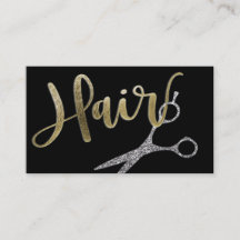 Black and Gold Glam Hairstylist Appointment