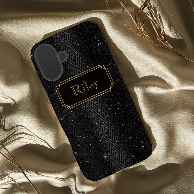 Black and Gold glamourous art deco  Case-Mate iPhone Case (Creator Uploaded)