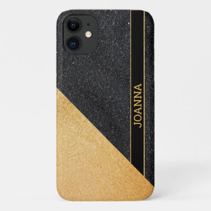 Black And Gold Glitter Case-Mate iPhone Case