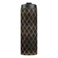 Black and Gold Glitter Dragon Scale Pattern