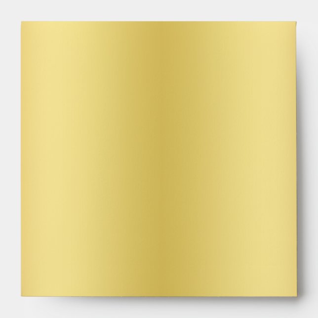 Black and Gold Glitter Envelope for Square Invite (Front)