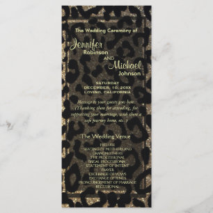 Black and Gold Glitter Programme