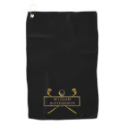 Black And Gold Golf Clubs Personalised
