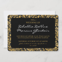 Black And Gold Goth Pattern 
