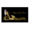 Black and Gold High Heel Shoe