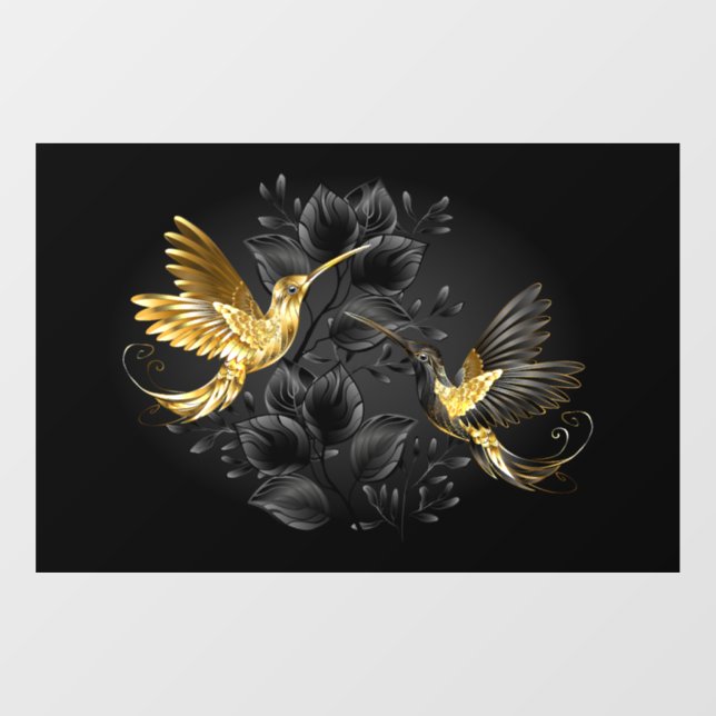 Black and Gold Hummingbird (Sheet)