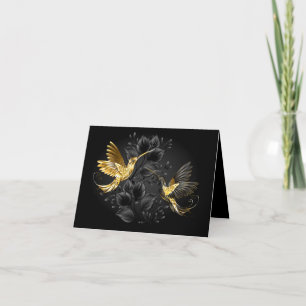 Black and Gold Hummingbird Announcement