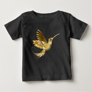 Black and Gold Hummingbird Baby T-Shirt