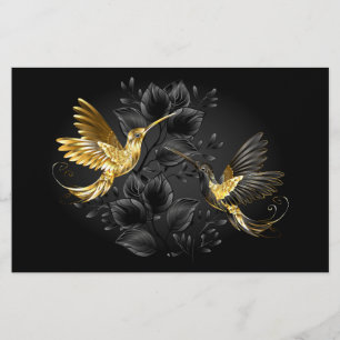 Black and Gold Hummingbird Flyer