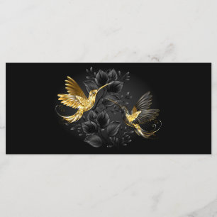 Black and Gold Hummingbird Menu
