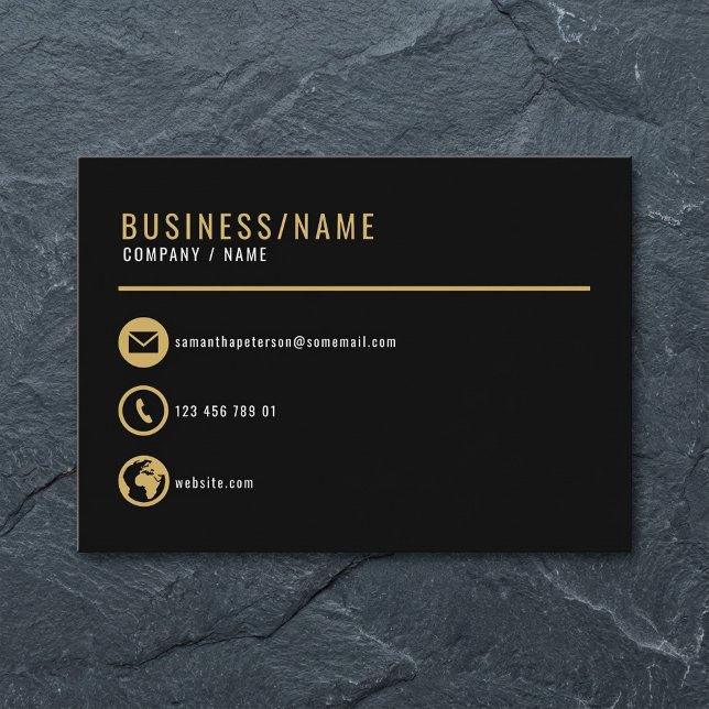 Black and gold icons business card. business card (Black and gold icons business card. business card.)