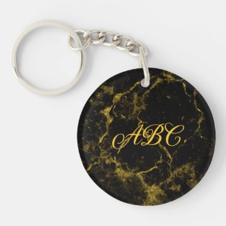 Black And Gold Keychain