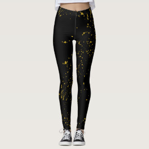 Black and Gold Leggings