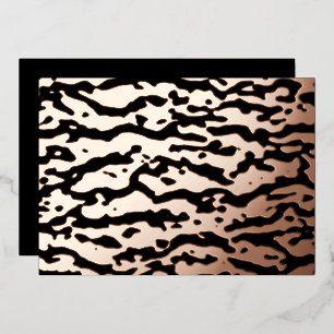 Black and Gold Leopard Cameo Effect Design