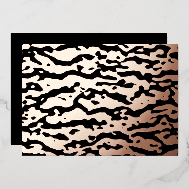 Black and Gold Leopard Cameo Effect Design (Front/Back)