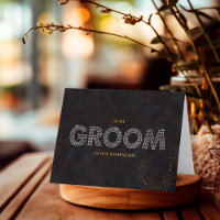 Black and Gold Letter to My Groom on Wedding Day