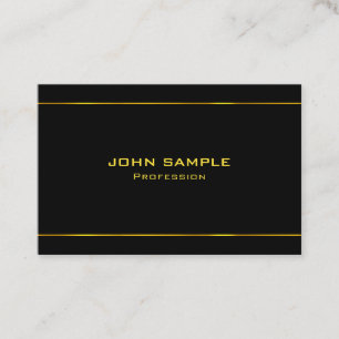 Black And Gold Lights Fashionable Glam Modern Business Card
