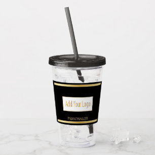 Black and Gold - Logo Acrylic Tumbler