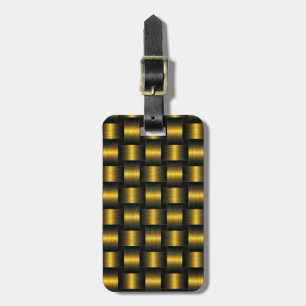 Black and Gold Luggage Tag