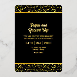 Black And Gold luxury Card Design Gold Foil