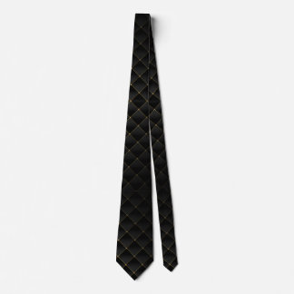 Black and gold luxury diamond tie