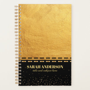 Black and Gold Luxury Planner
