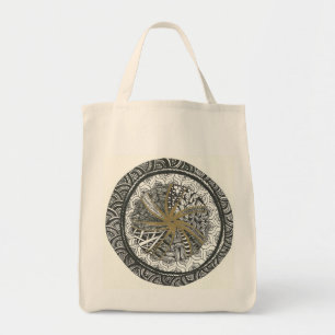 Black and Gold Mandala Tote