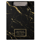 Black and Gold Marble Designer Personalised