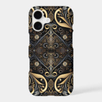 Black and Gold Medieval Engraved