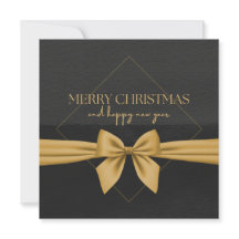 Black and Gold Merry Christmas & Happy New Year