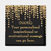 Black and Gold Motivational Message