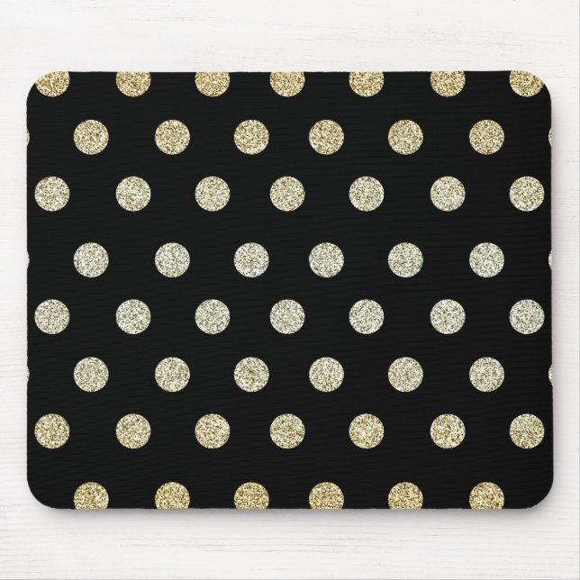 Black and Gold Mouse Pad (Front)