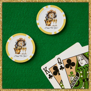 Black and Gold New Year’s Eve Poker Chips