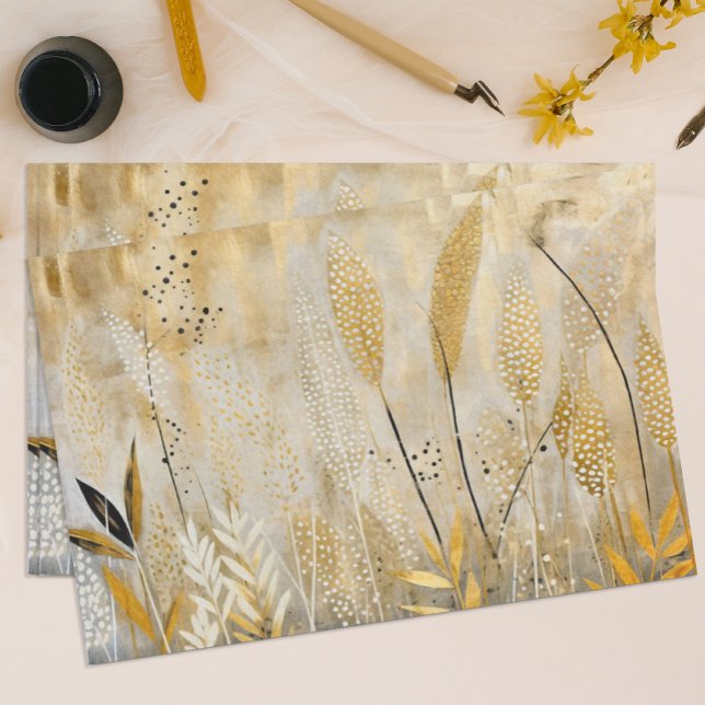 Black and Gold Oriental Tissue Paper (Creator Uploaded)