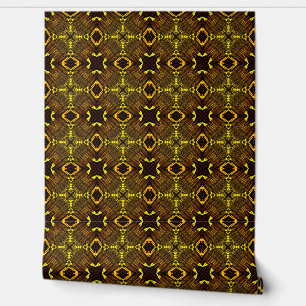 Black and Gold Ornaments Wallpaper