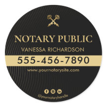 Black and Gold Pens Gold Mobile Notary Marketing