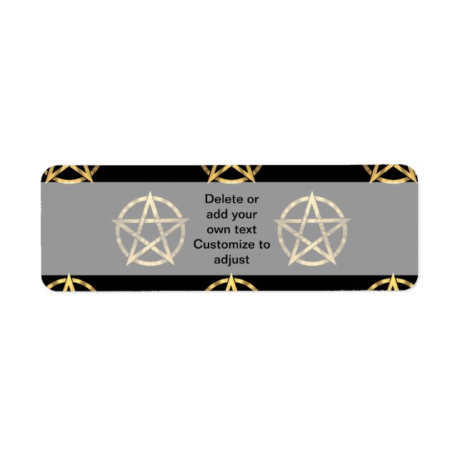 Black and gold pentagram (Front)