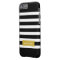 Black and Gold Preppy Stripes Monogram