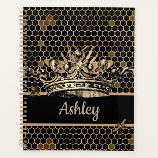 Black and Gold Queen Bee Planner