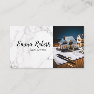Black and Gold Realtor Broker Real Estate Agent Business Card