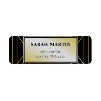 Black and Gold Roaring 20s art deco