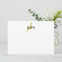 Black and Gold Script Monogram
