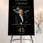 Black and Gold Script Photo Any Age