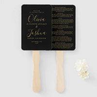 Black And Gold Signature Script Jewish Wedding