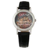 Black and Gold Simple Elegant Modern Trump WH