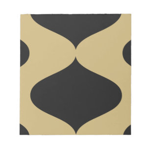 Black and Gold Smooch Notepad